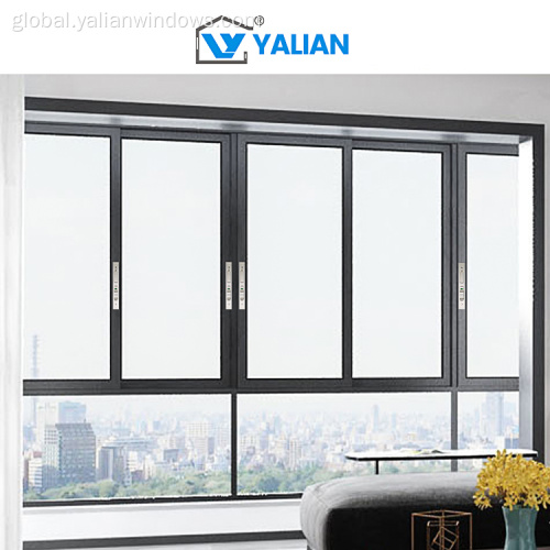 Glass Aluminum Sliding Windows Customizable French Design Factory